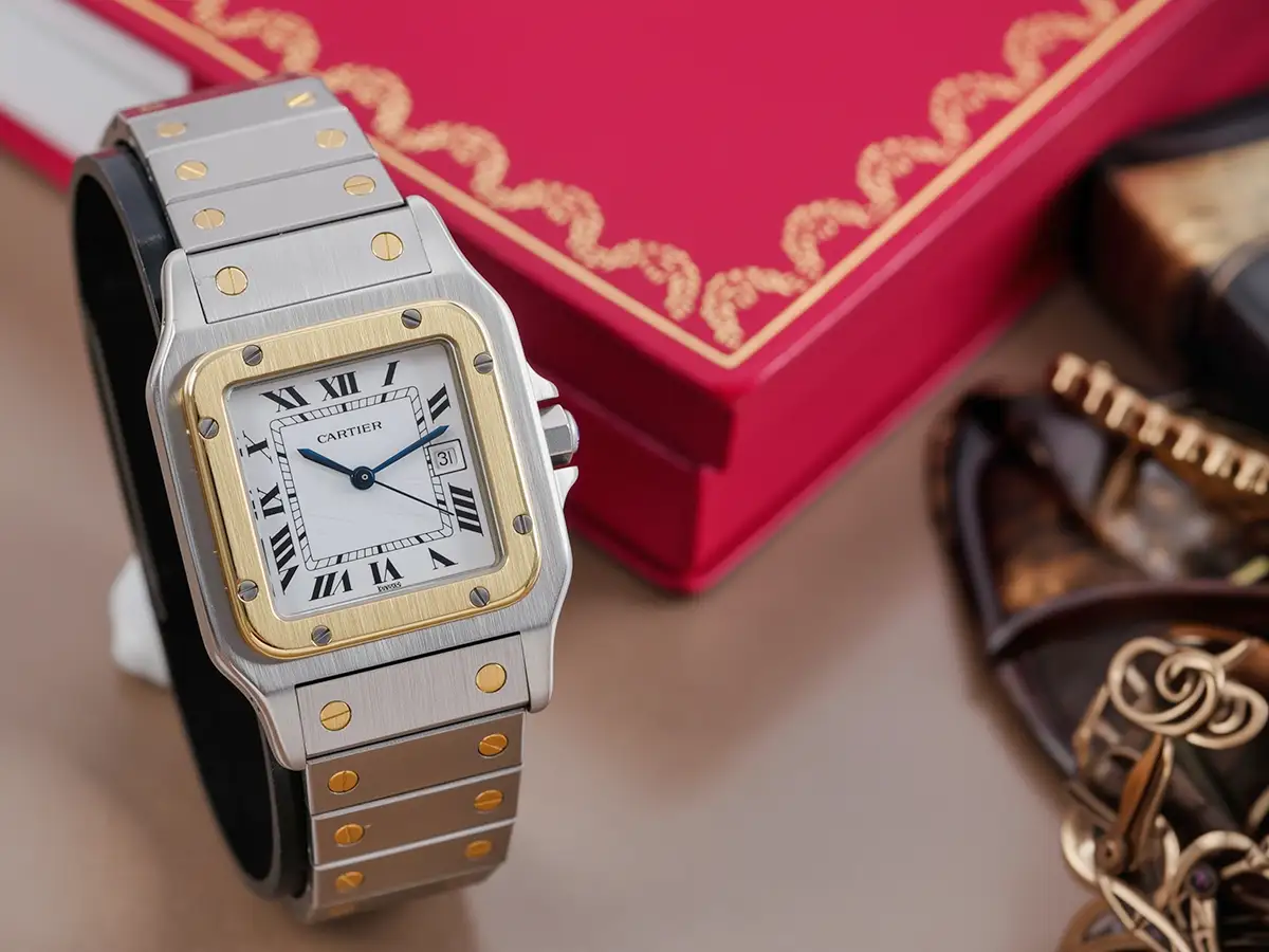 cartier santos vintage 1990 occasion homme
